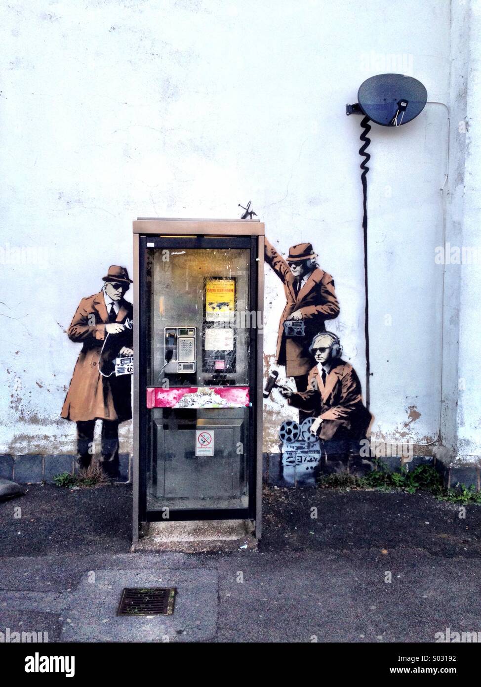 Cheltenham Banksy Stockfoto