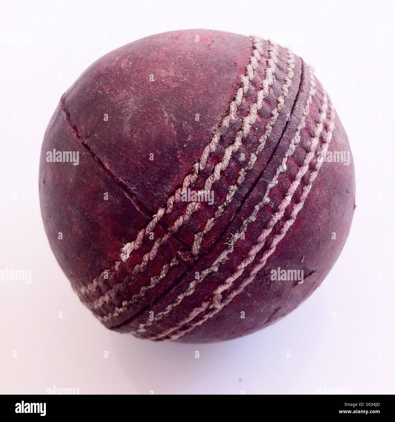 Cricketball - Smartphone-aufgenommenes Stockfoto