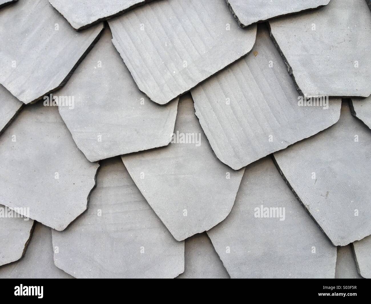 Grauen Stein Wandfliese - Smartphone-aufgenommenes Stockfoto