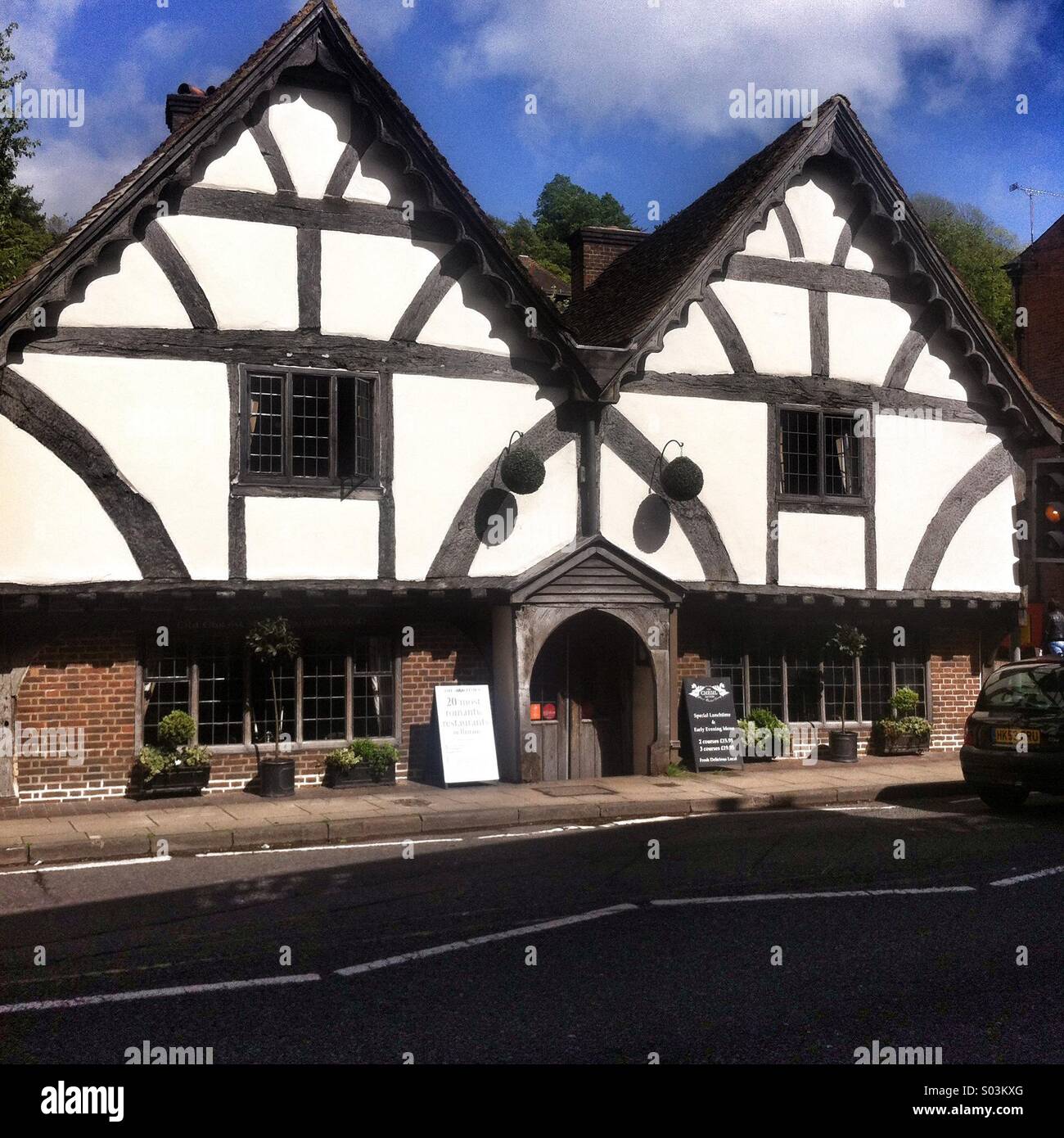 Chesil Straße Pfarrhaus. Winchester, Hampshire. England. Stockfoto