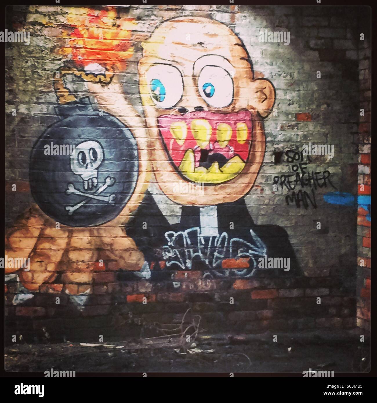 Street-Art-Sheffield Stockfoto