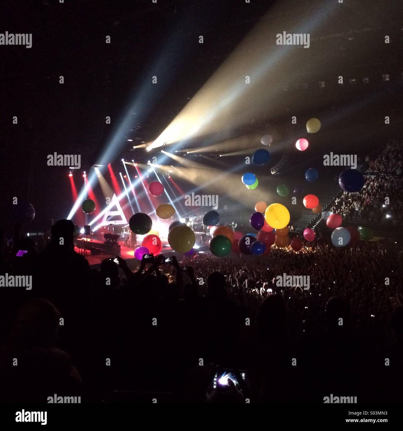 30 Seconds To Mars Konzert im Sydney Entertainment Centre Samstag, 29. März 2014 Stockfoto