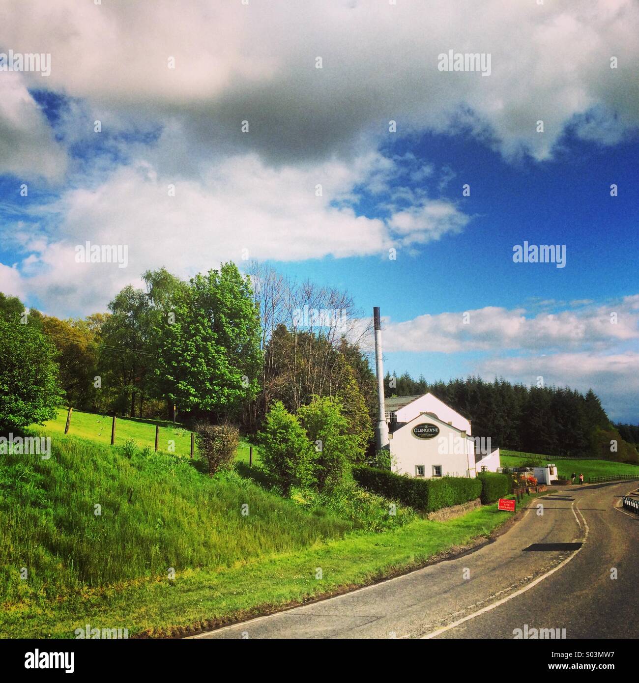 Glengoyne Whiskeybrennerei Stockfoto