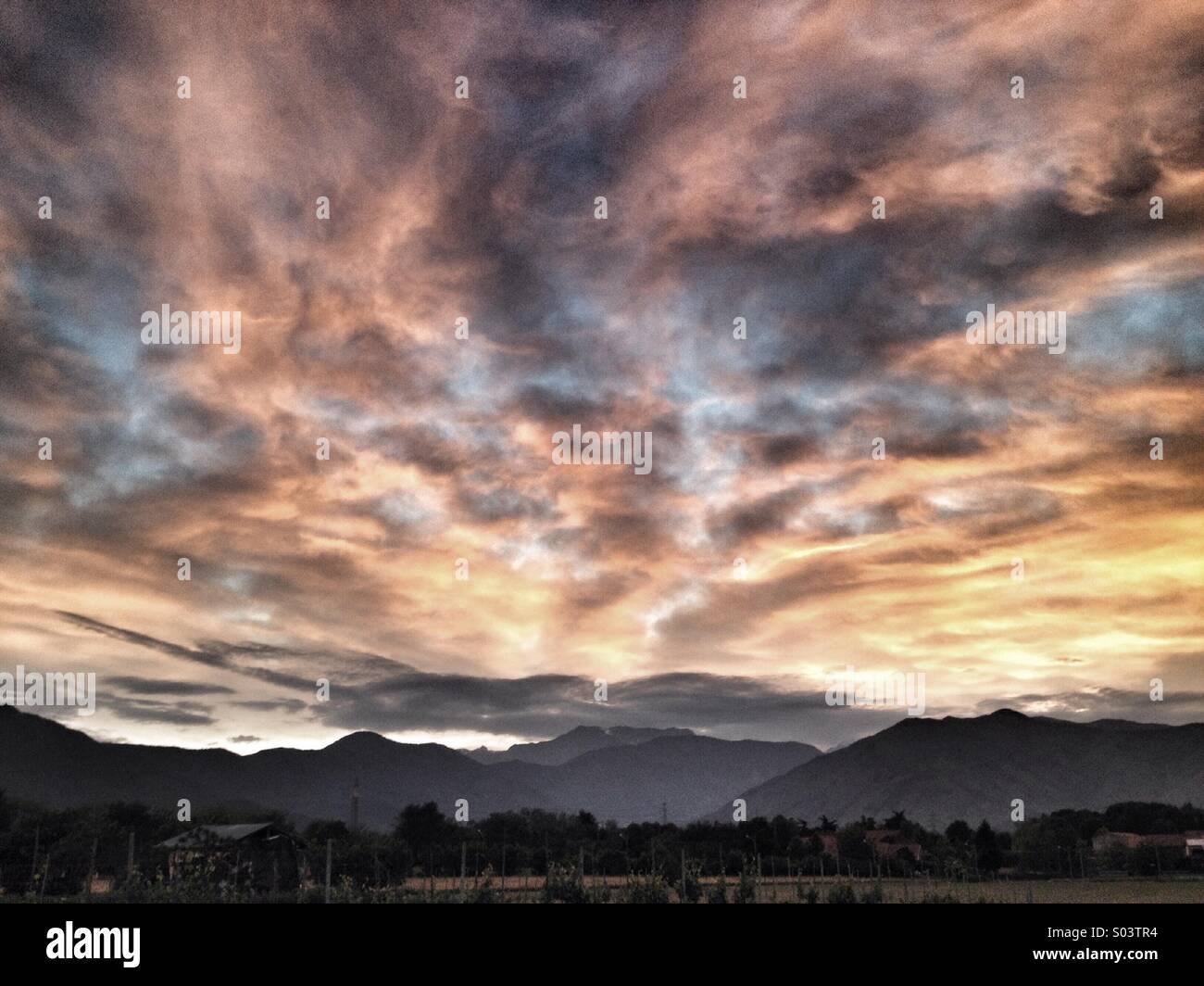 Sonnenuntergang Stockfoto