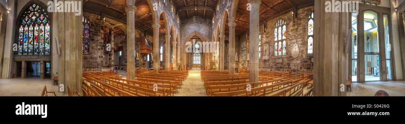 Sheffield Cathedral panorama Stockfoto