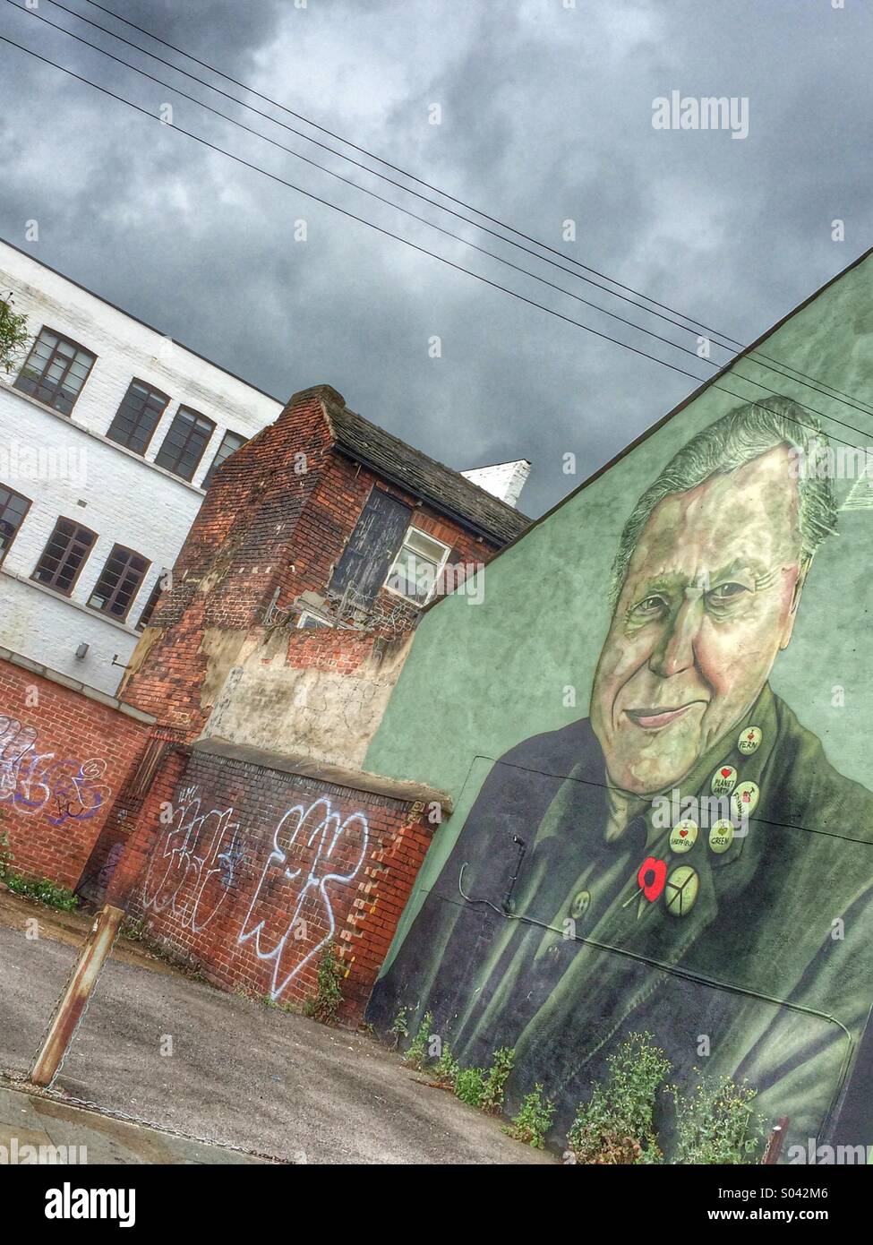 Sheffield urban graffiti Stockfoto