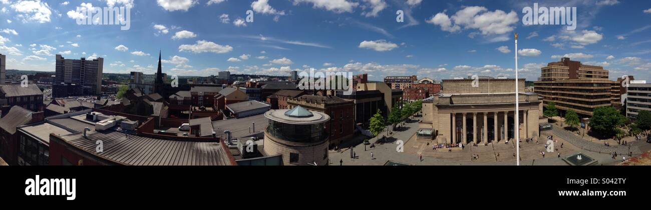 Landschaft Sheffield centre Stockfoto