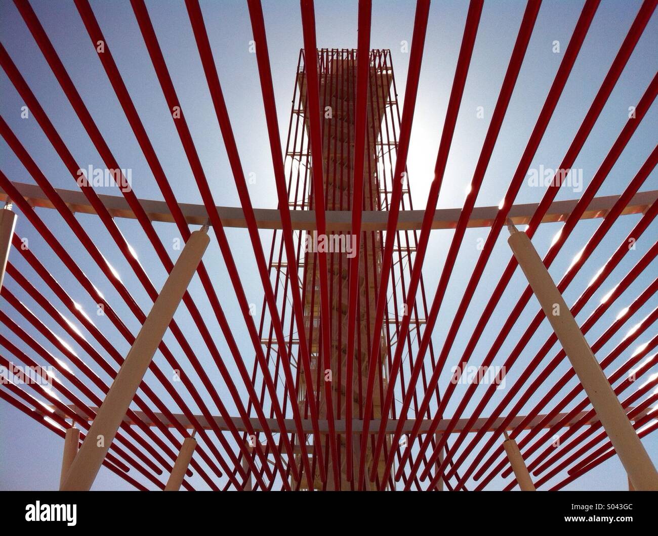 Der Turm auf dem Circuit of the Americas in Austin Texas. Stockfoto