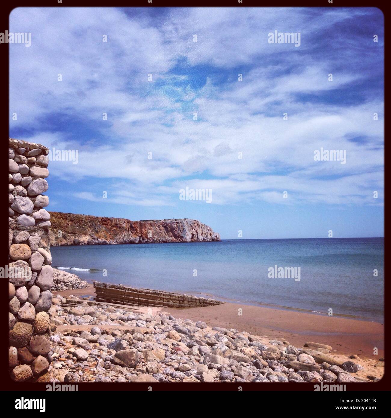 Mareta Beach, Sagres, Portugal Stockfoto