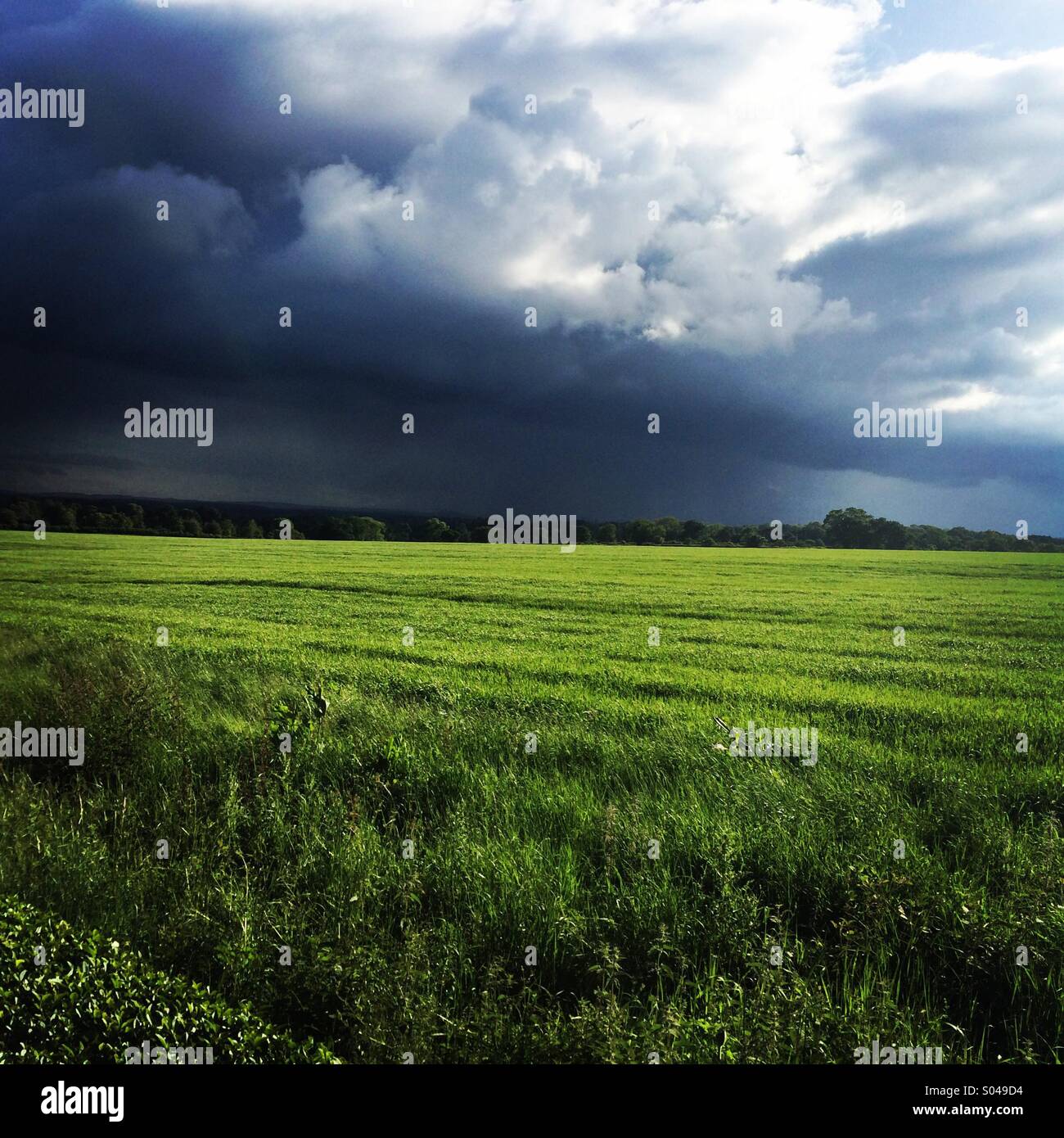 Stürmische Himmel im Vereinigten Königreich Stockfoto