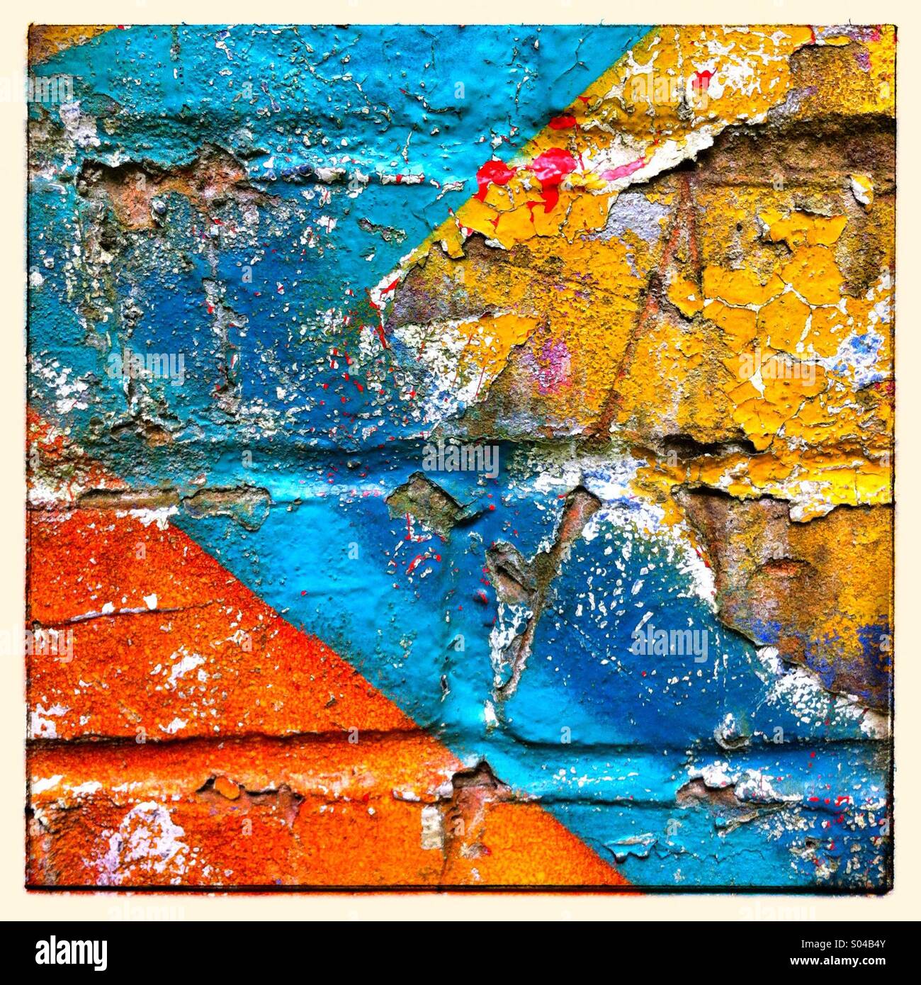 Graffiti malen Detail erschossen Stockfoto