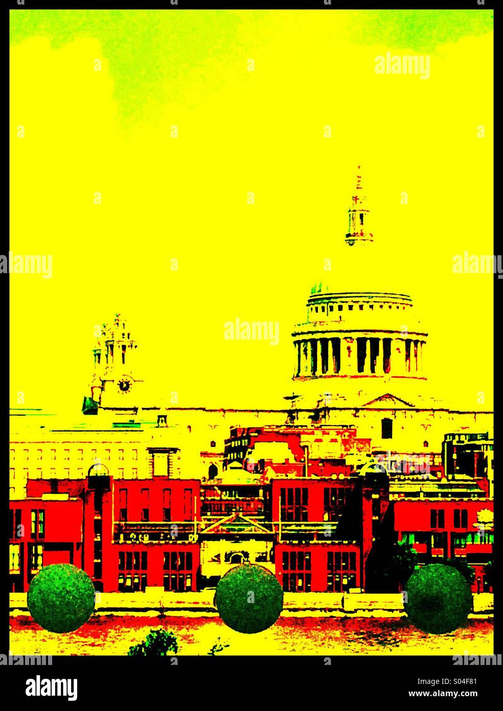 St. Pauls Cathedral von innen Tate Modern Stockfoto