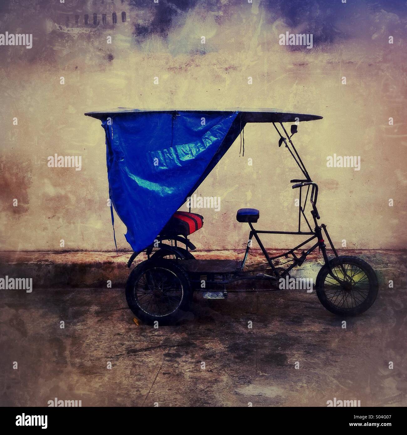 Fahrrad-Taxi in Havanna, Kuba Stockfoto