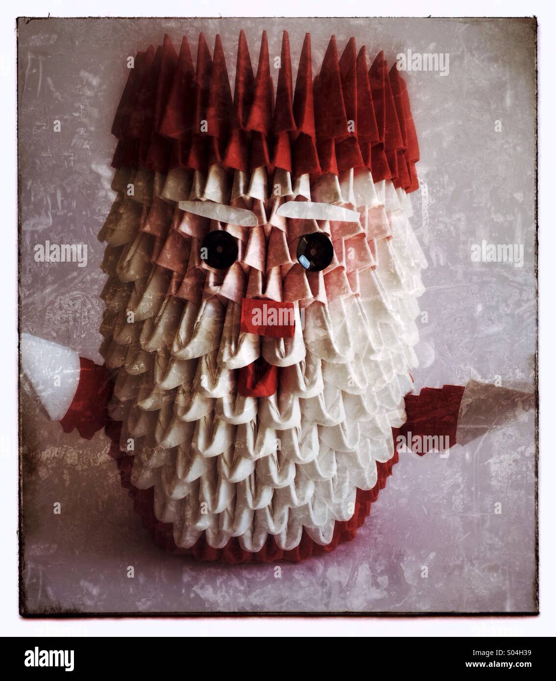 Santa Claus origami Stockfoto