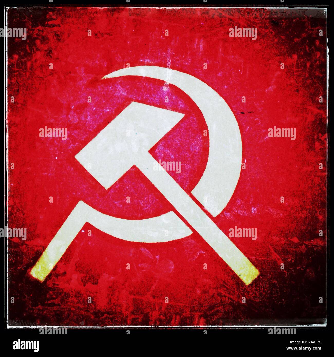 Hammer sickle icon symbol Fotos und Bildmaterial in hoher Auflösung