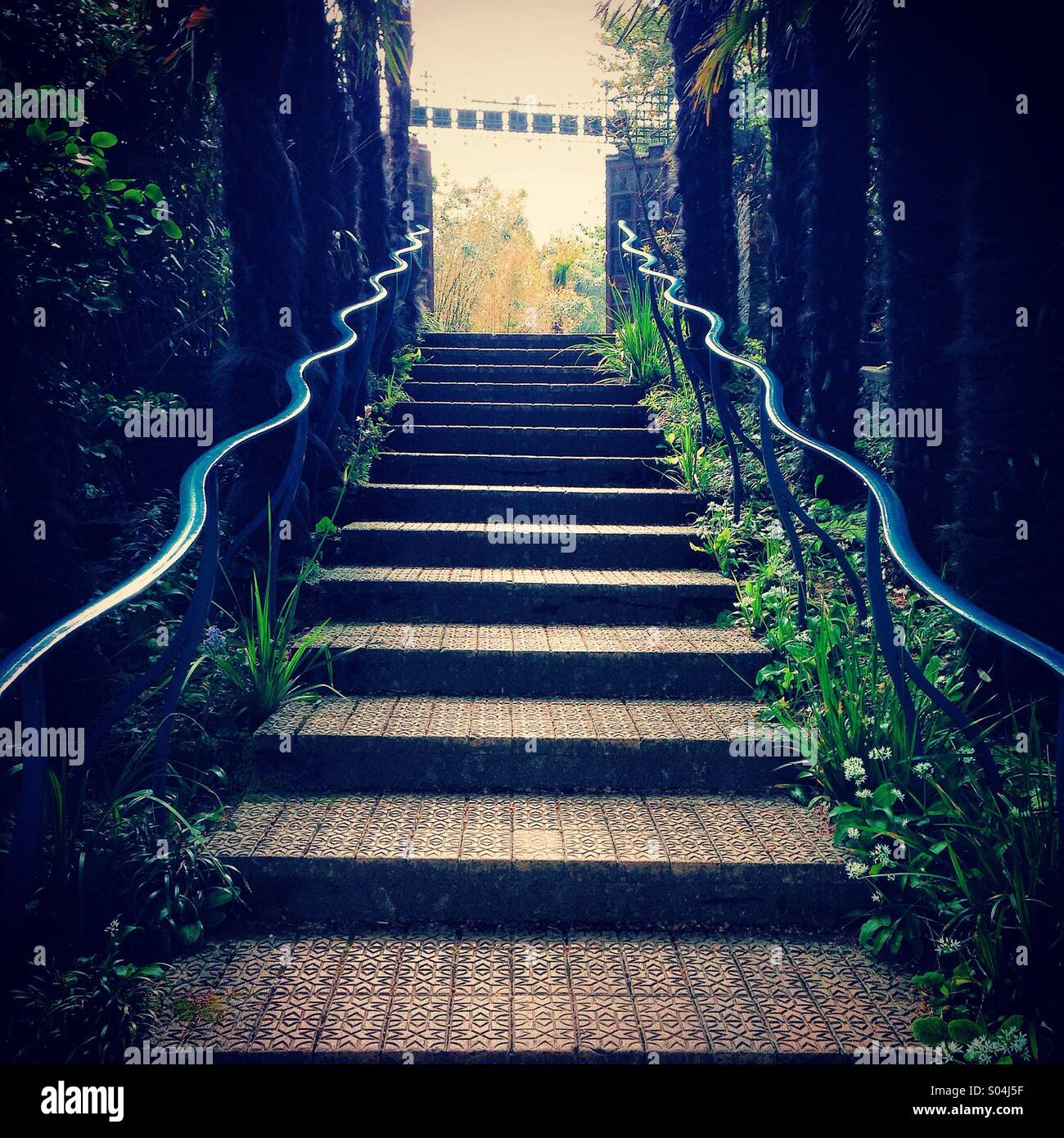 Treppe ins nichts Stockfoto