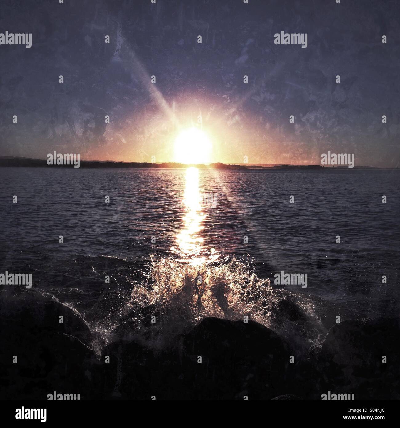 Australien-Sonnenuntergang Stockfoto