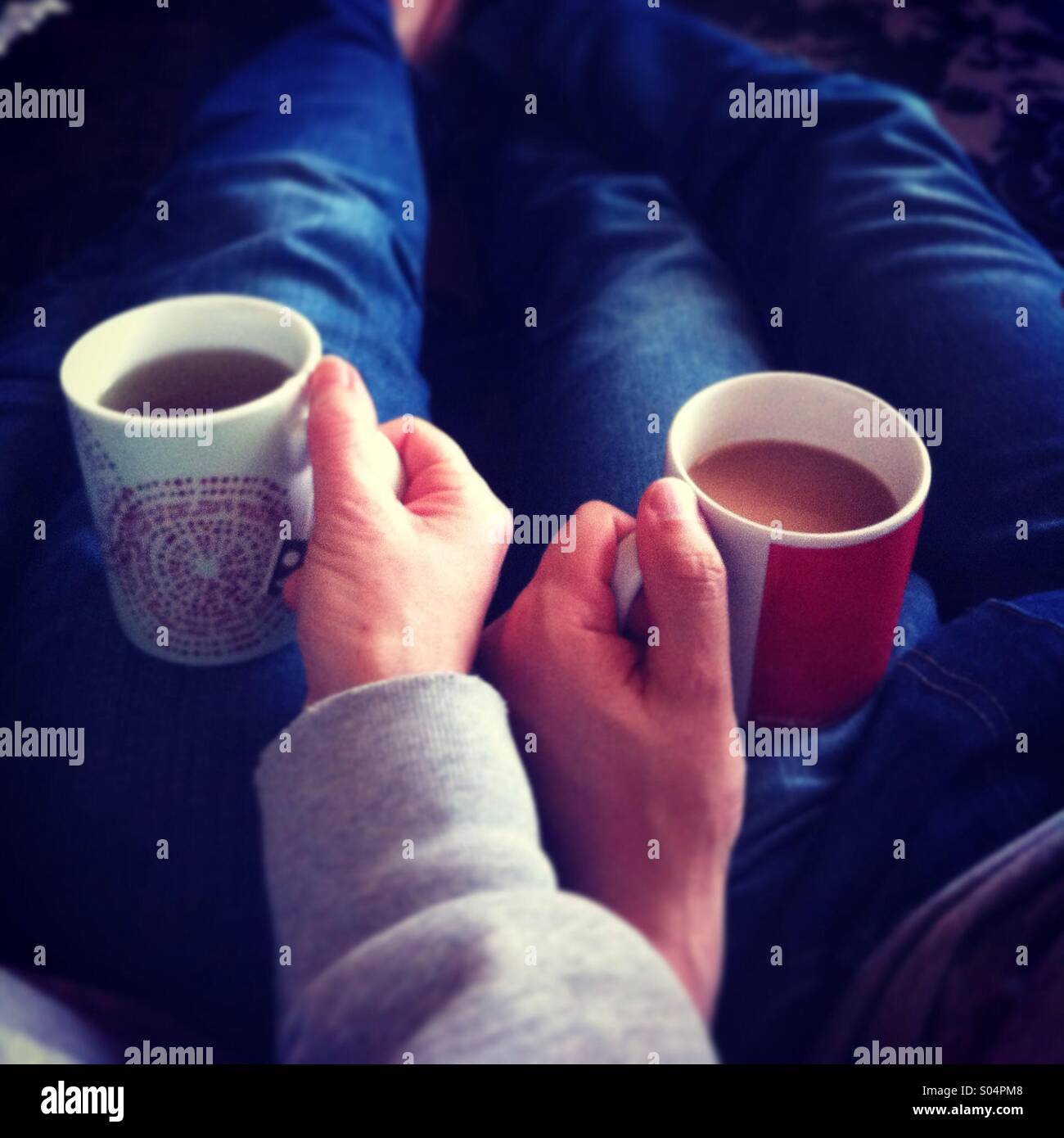 Zeit für eine Tasse Tee Stockfoto