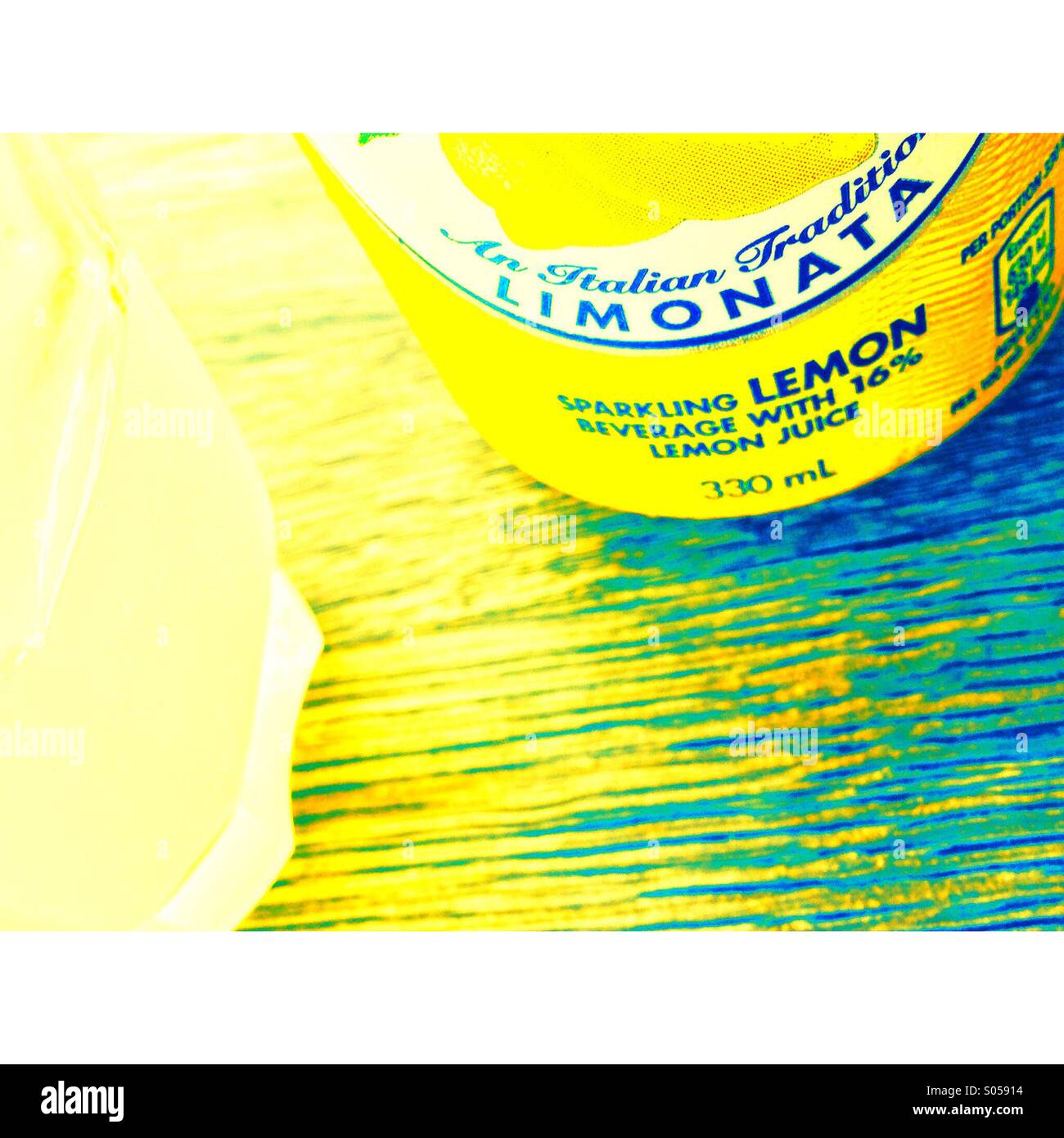 Limonata - Smartphone-aufgenommenes Stockfoto