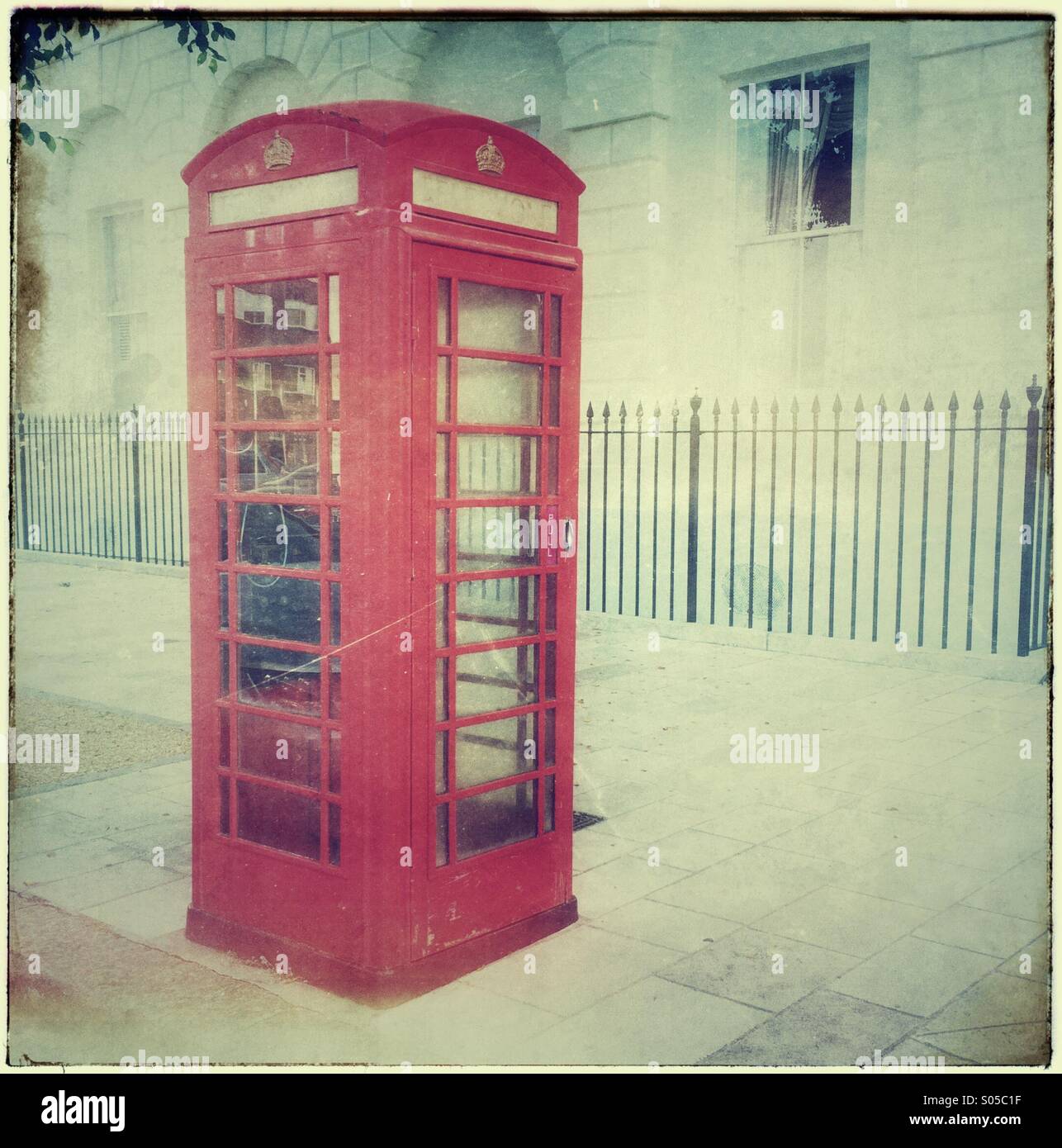 Englisch britische rote Telefonzelle Stockfoto