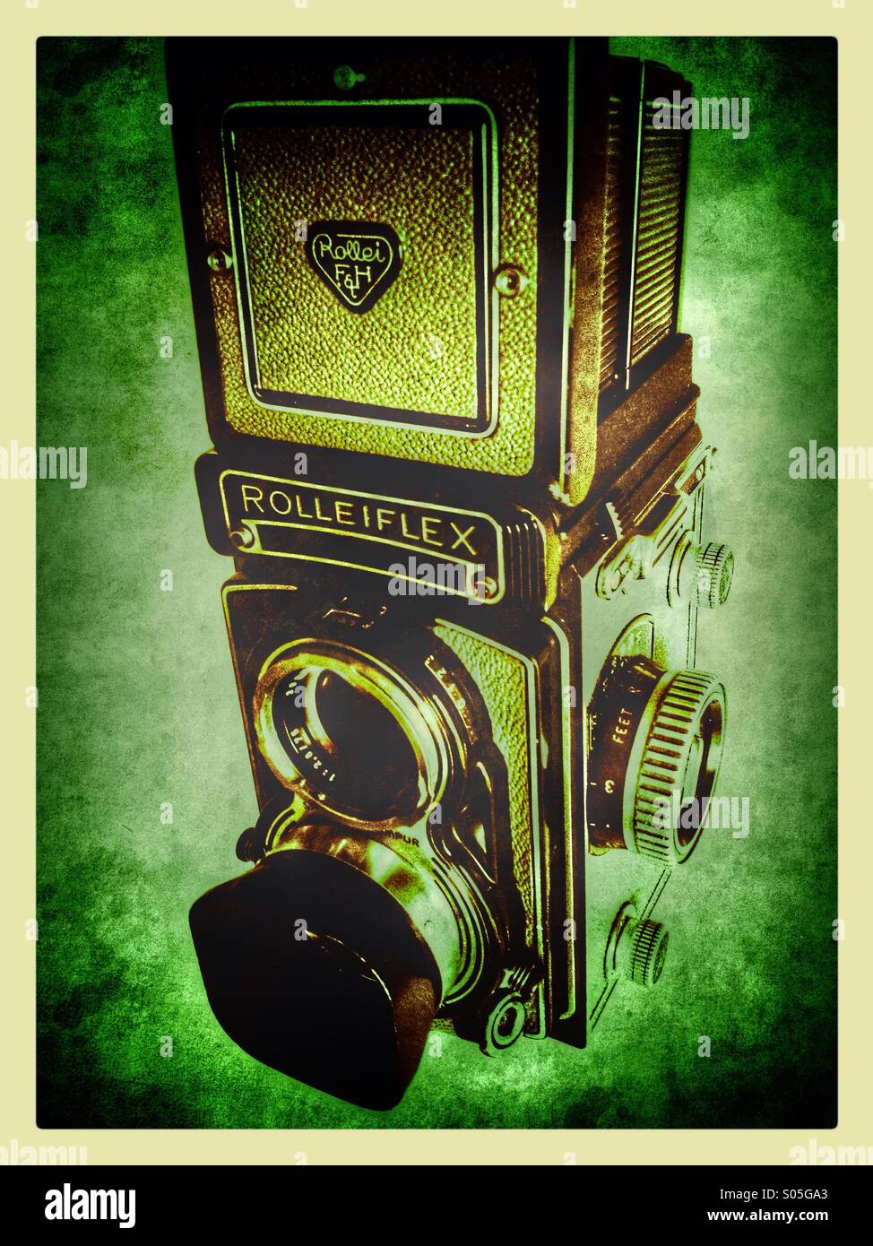 Rolleiflex T - Smartphone-aufgenommenes Stockfoto Rolleiflex T - Smartphone-aufgenommenes Stockfoto