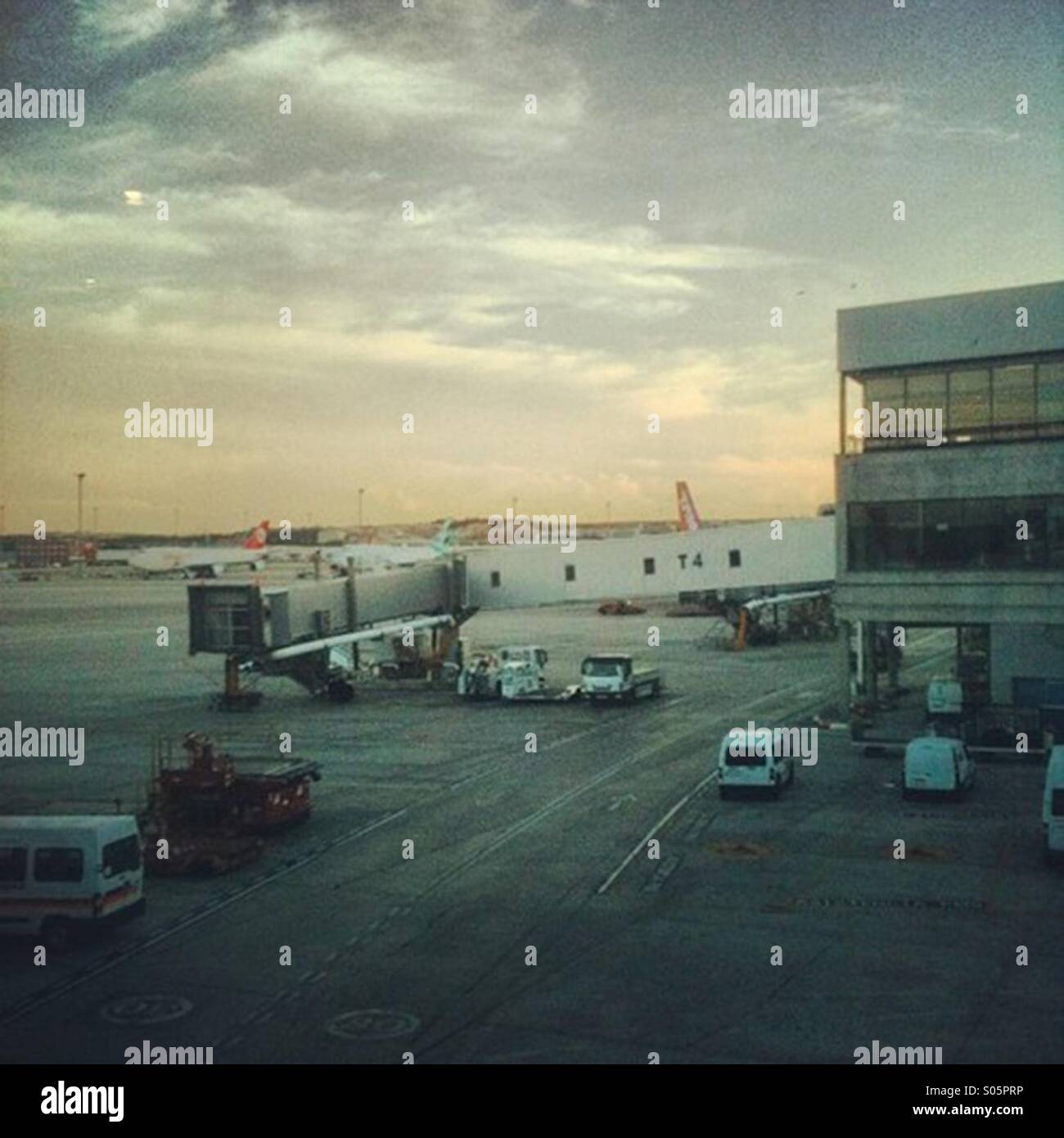 Flughafen Madrid. Madrid, Spanien Stockfoto