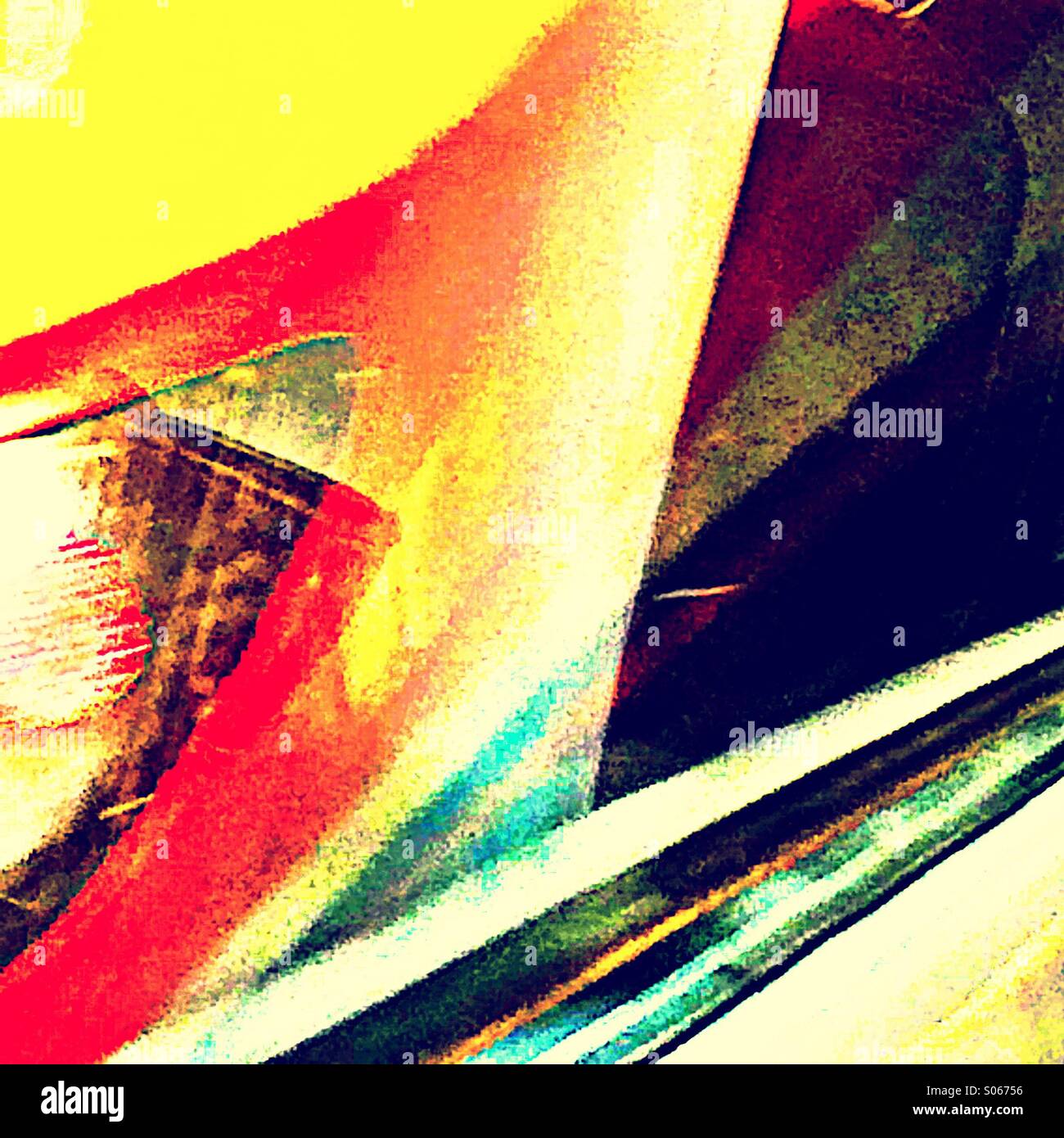 Vorbeifahrenden Züge Stockfoto