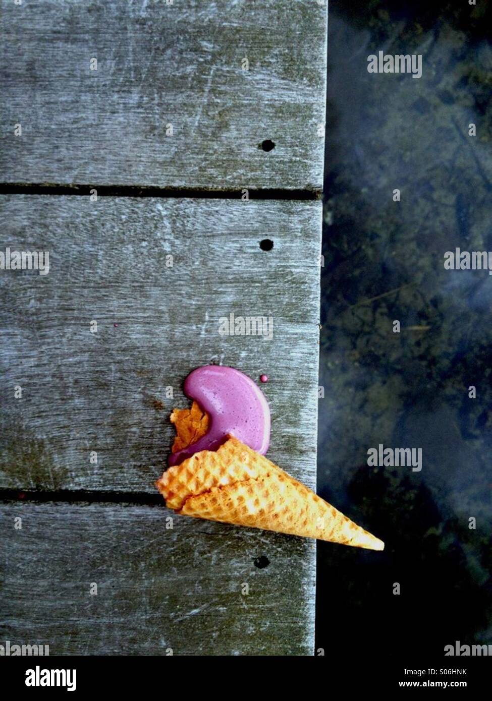 Tiefe Taille Eiswaffel Stockfoto Tiefe Taille Eiswaffel Stockfoto
