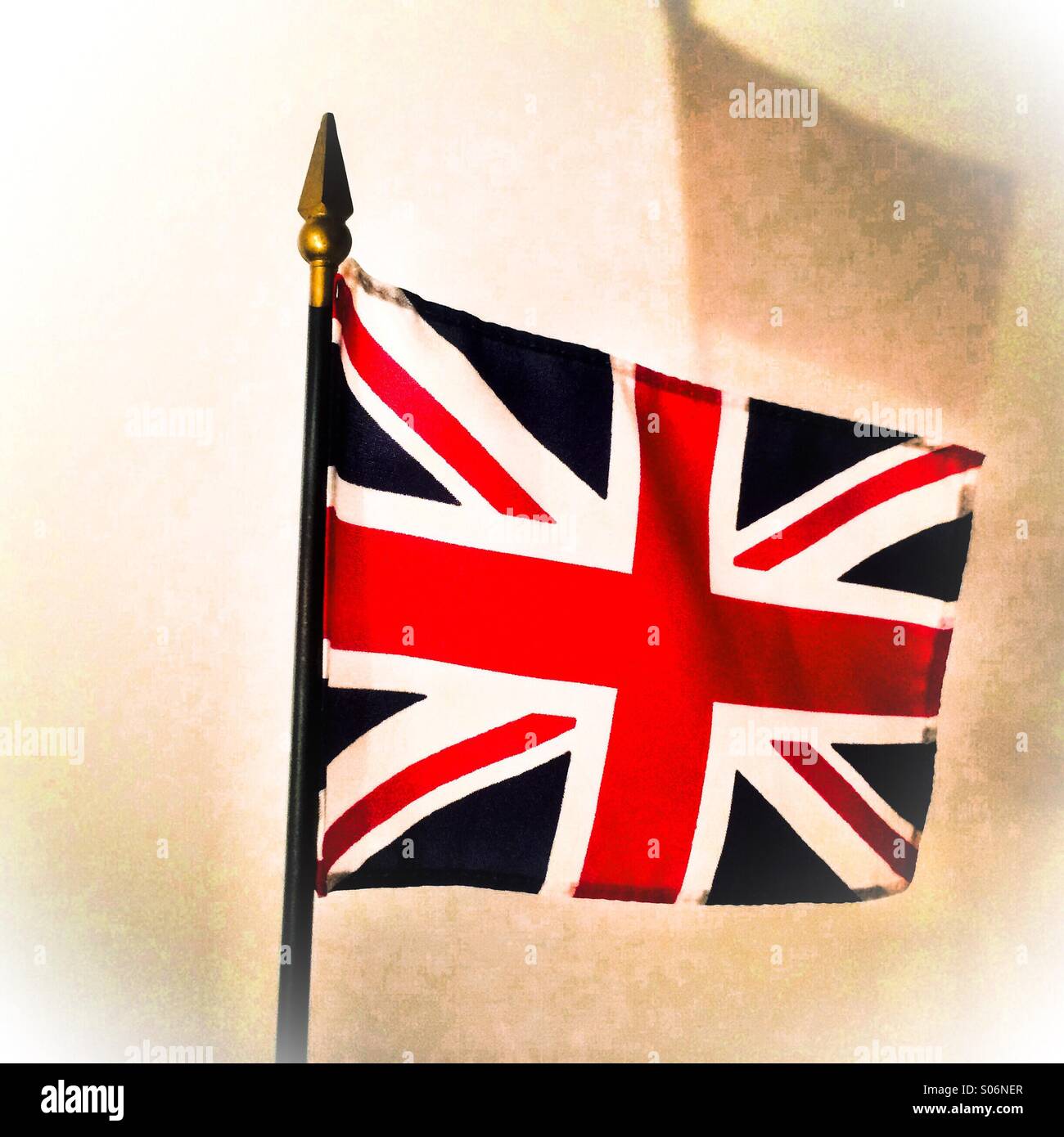 Union Jack - Smartphone-aufgenommenes Stockfoto