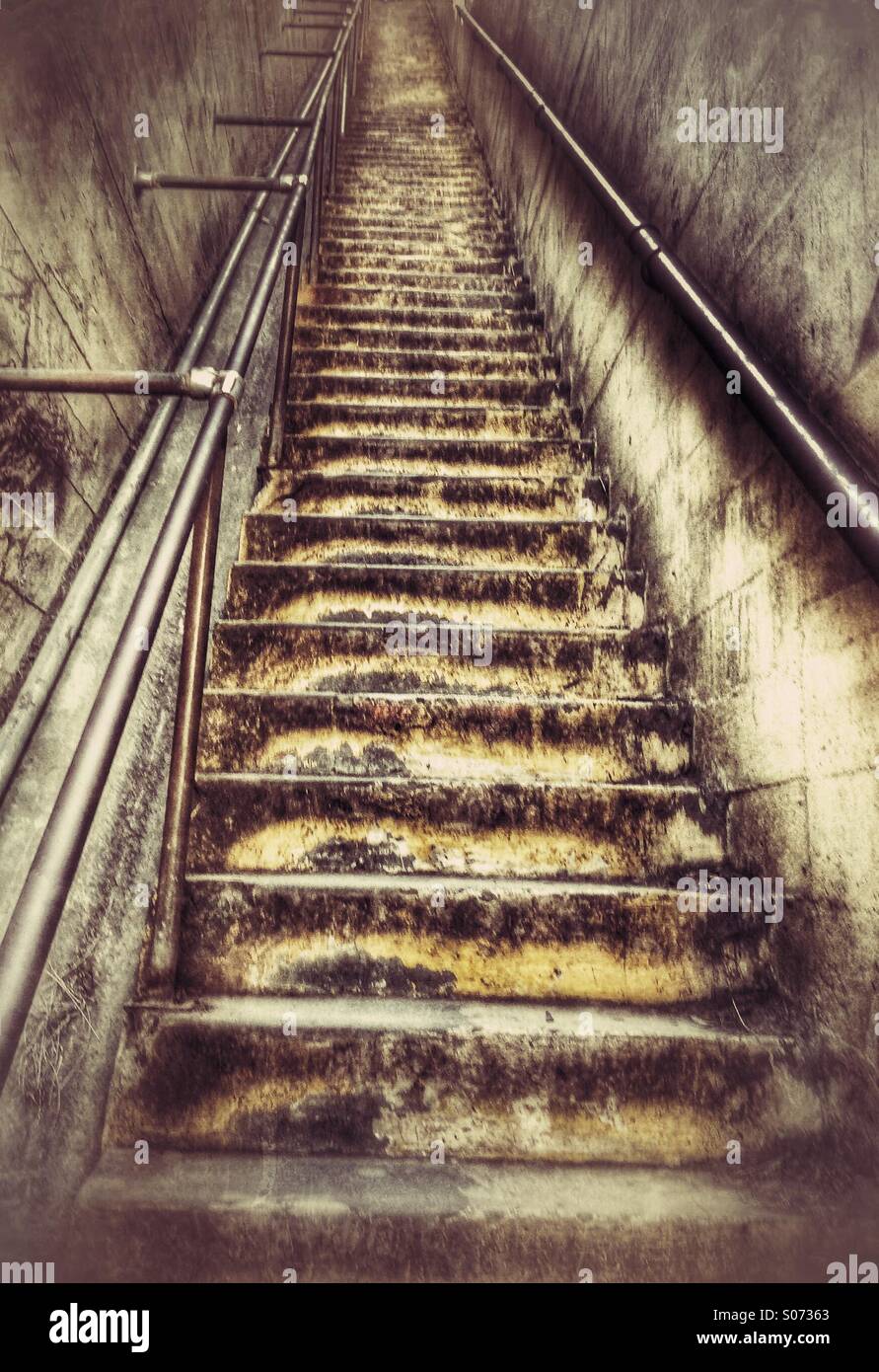 Lange Treppe Stockfoto