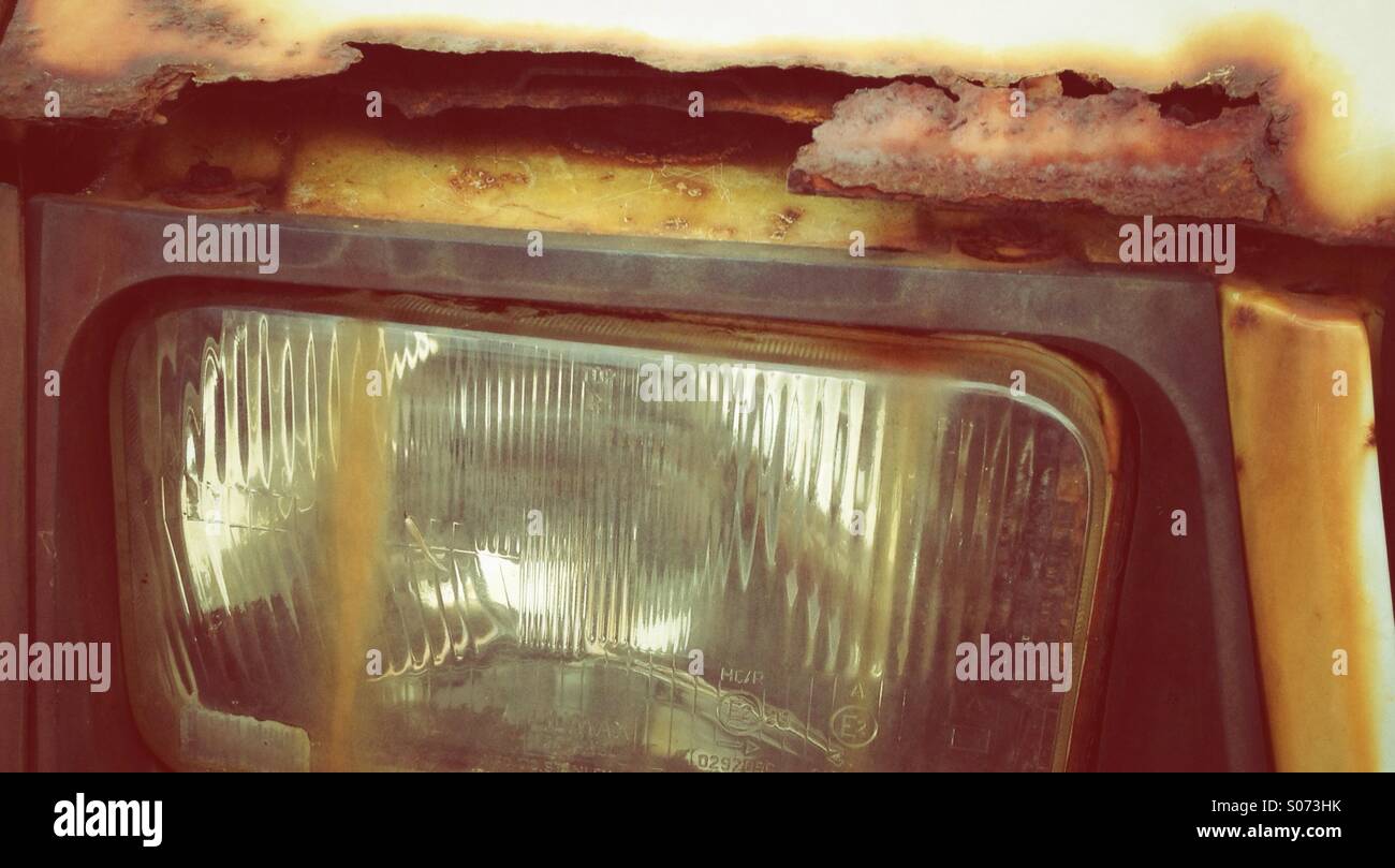 Schon bessere Tage gesehen - Smartphone-aufgenommenes Stockfoto