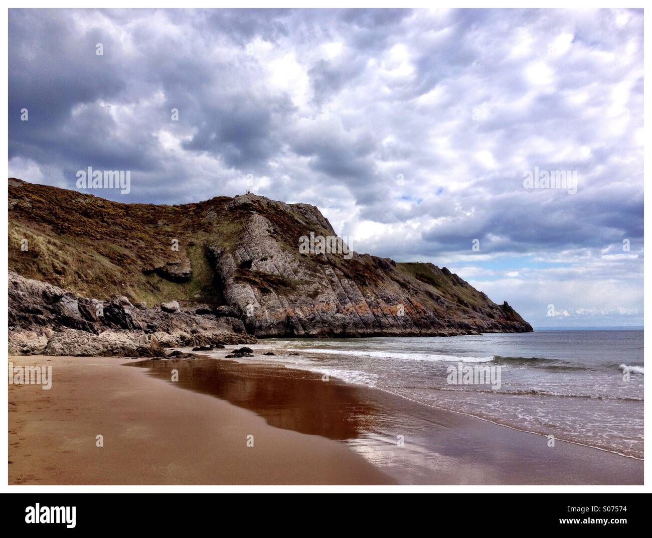 Swansea beach Stockfoto