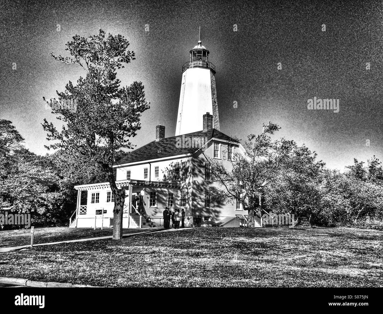 Sandy Hook Lighthouse in New Jersey Stockfoto