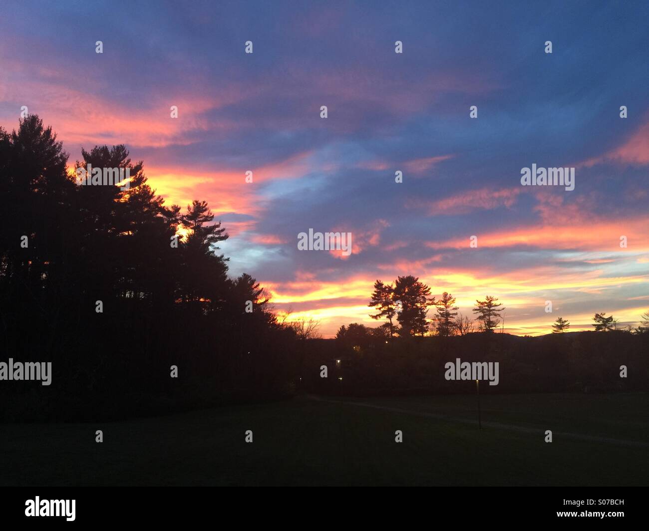 Sonnenuntergang, Massachusetts Stockfoto