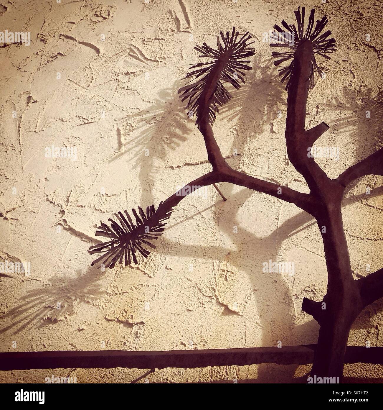 Metall Baum art Stockfoto