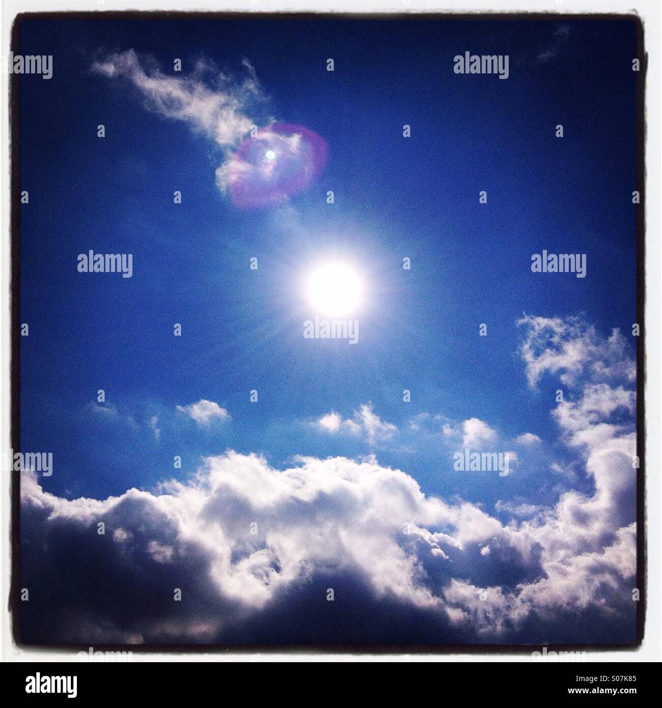 AOFOTO Fotohintergrund „Blauer Himmel Mit Wolken“ – 2,1 X 1,5 M Vinyl, Für Kinderfotos, Geburtstage & Babypartys