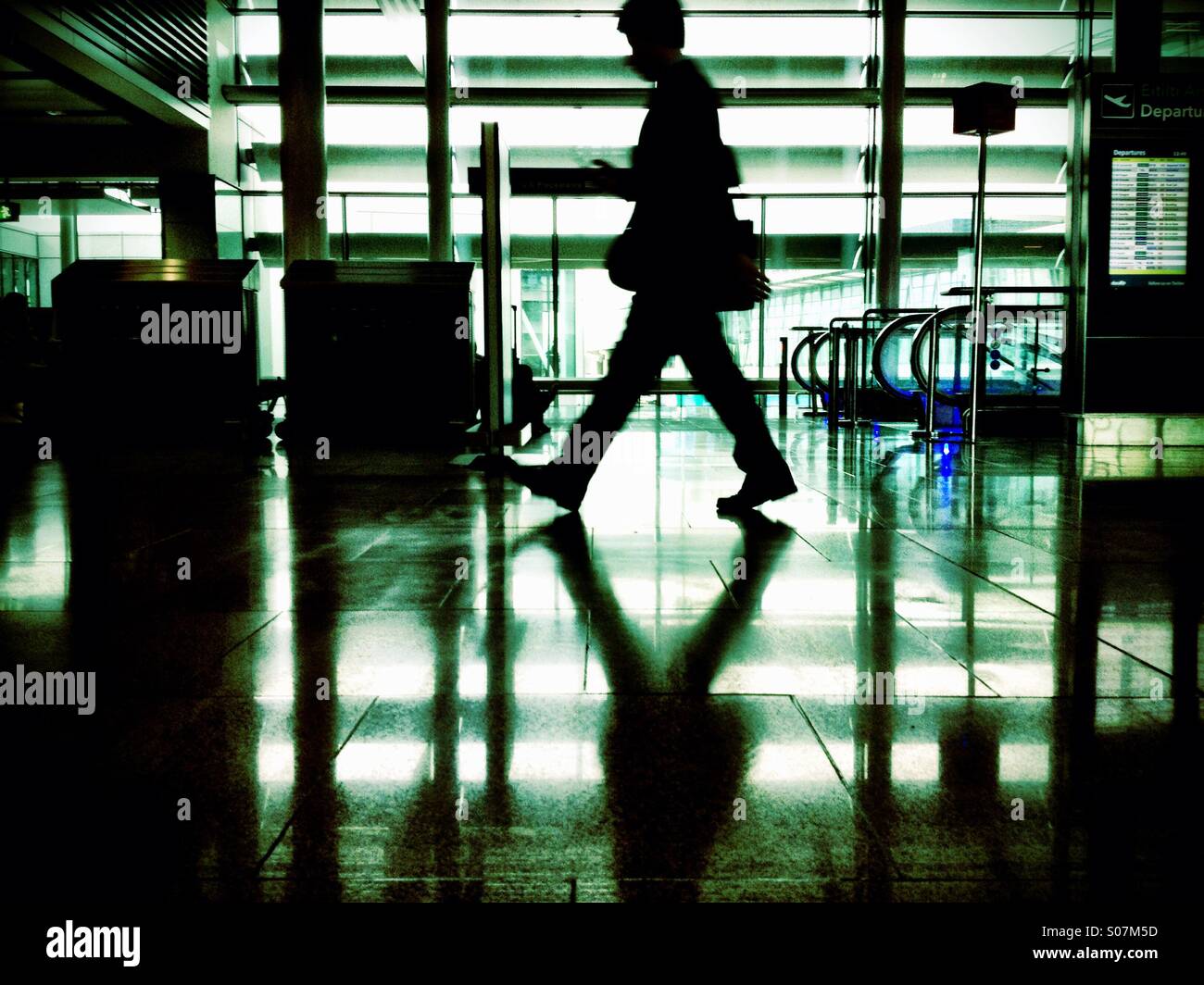 Flughafen-Geschäftsmann Stockfoto