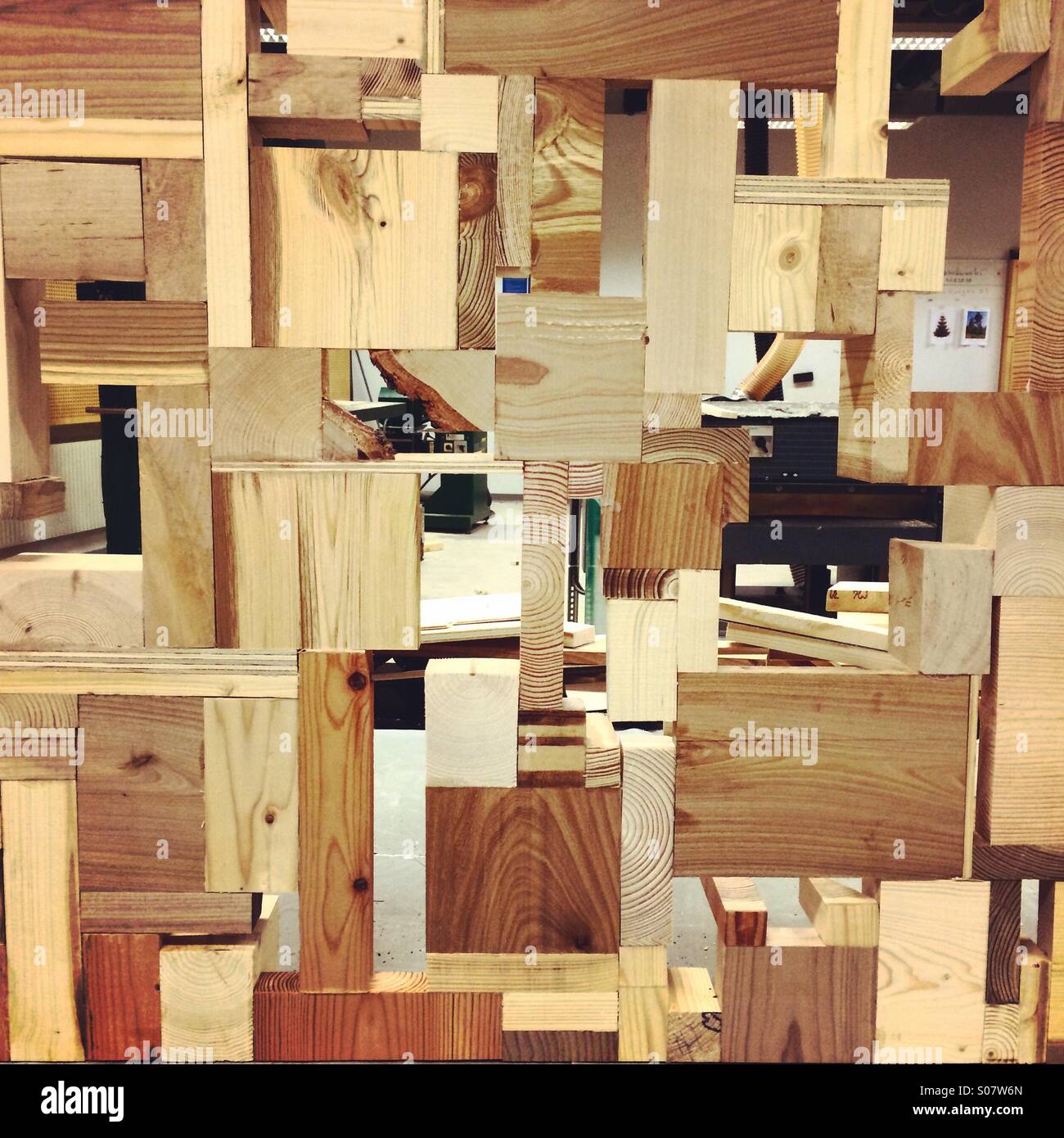 Holzstruktur - Smartphone-aufgenommenes Stockfoto