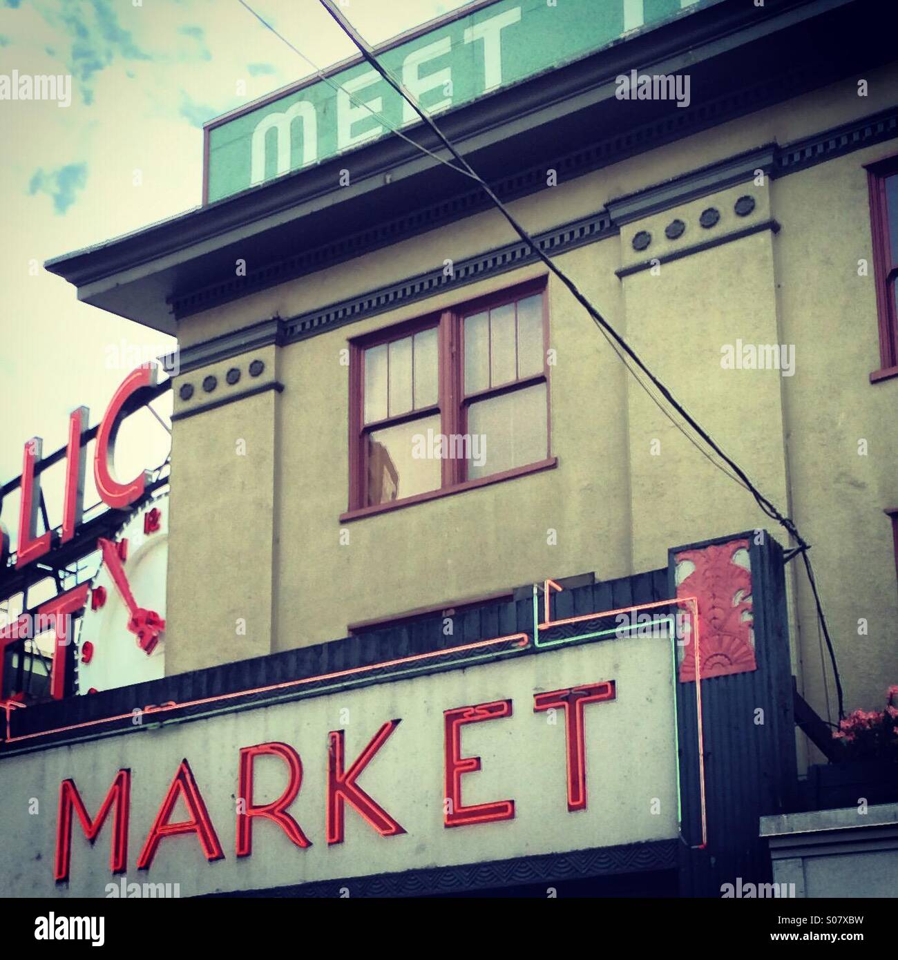 Pikes Ort Markt, Seattle WA Stockfoto