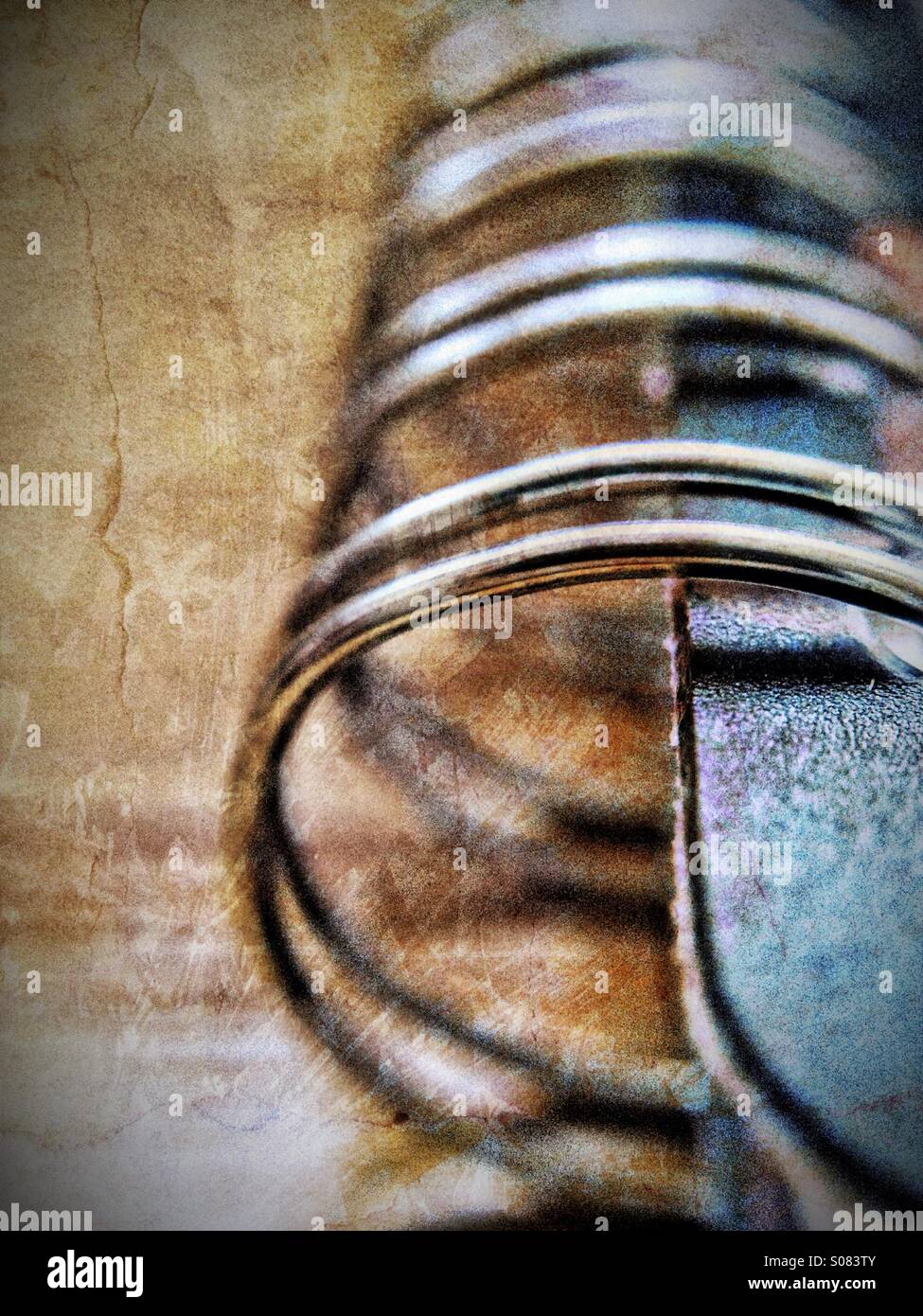 Spiralbindung Notizbuch - Smartphone-aufgenommenes Stockfoto