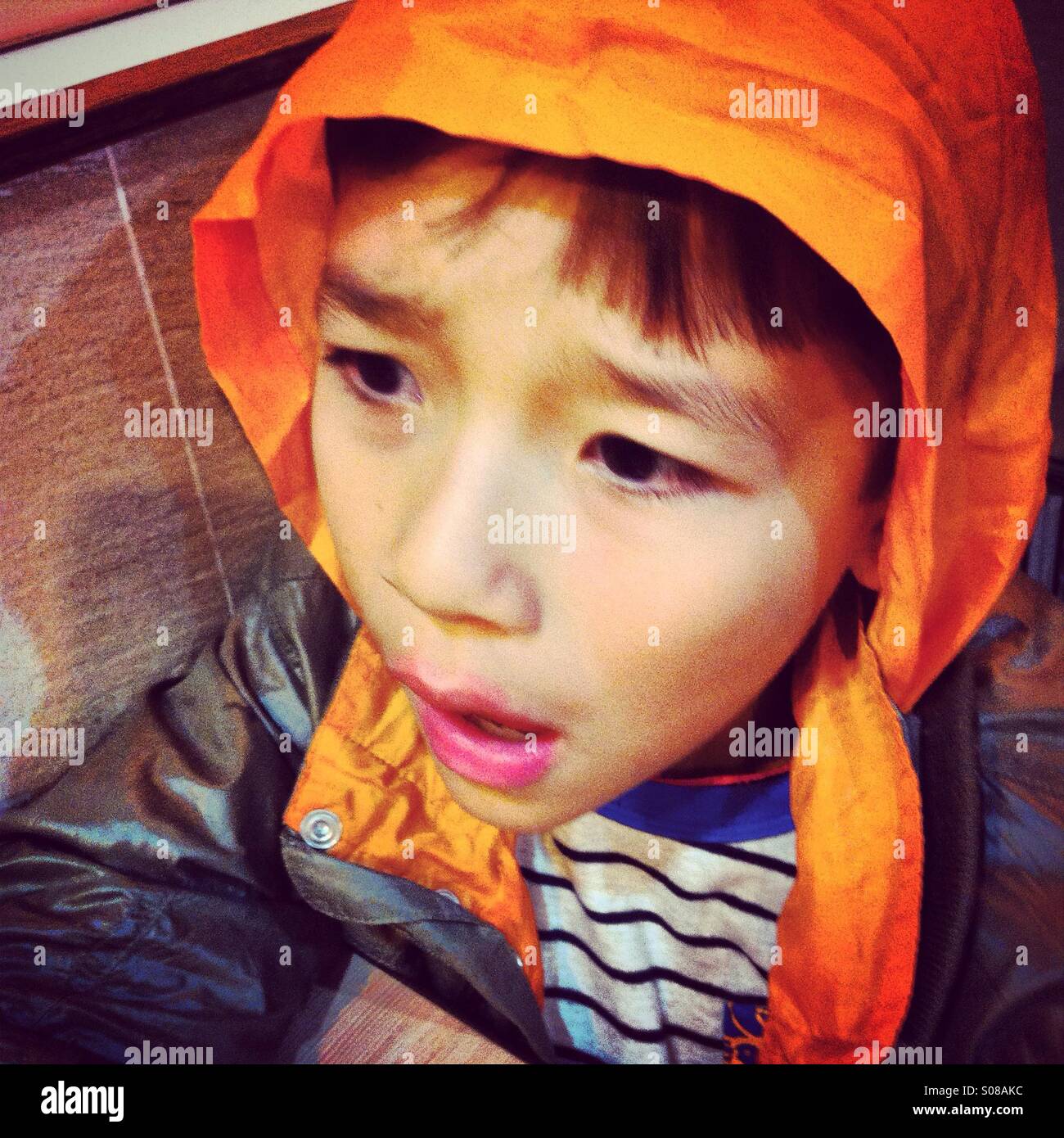 Whaaat? - Smartphone-aufgenommenes Stockfoto