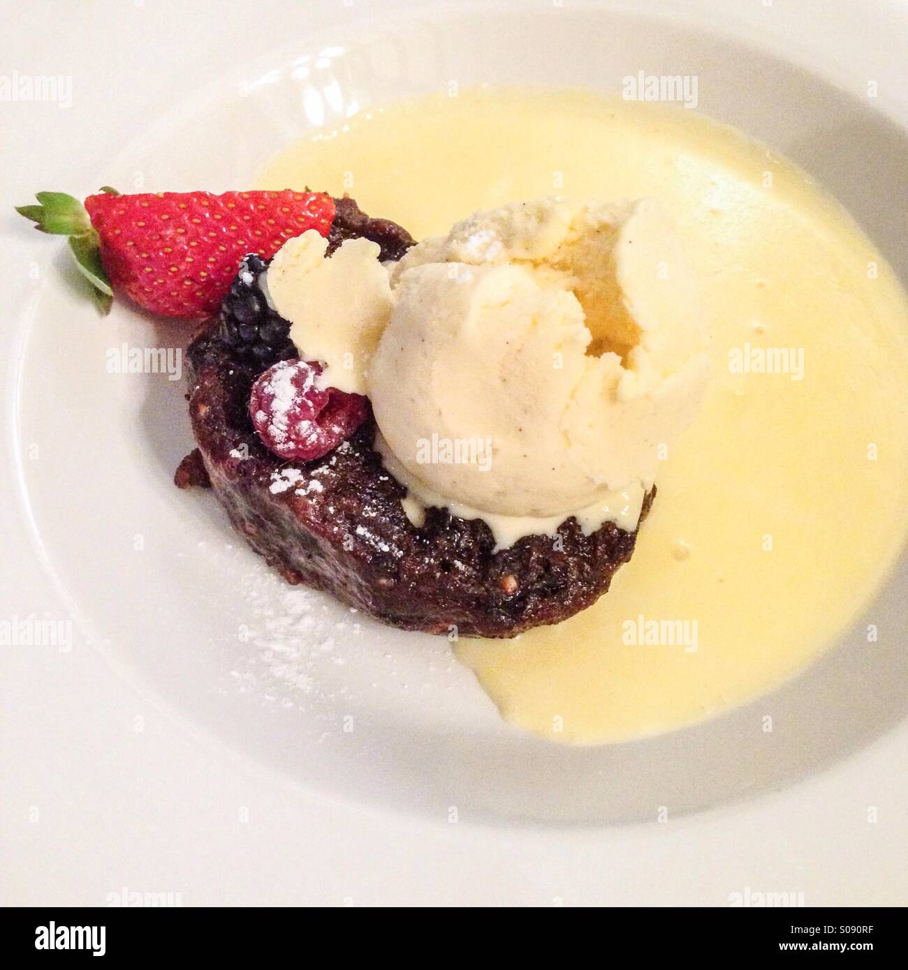 Christmas pudding - Smartphone-aufgenommenes Stockfoto