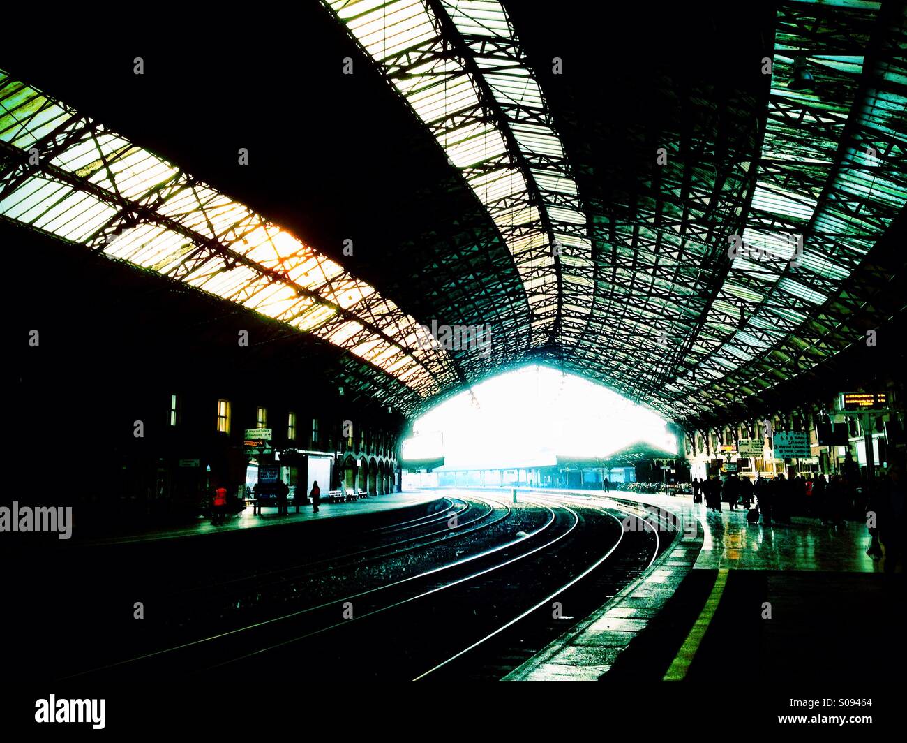 Bristol Temple Meads - Smartphone-aufgenommenes Stockfoto