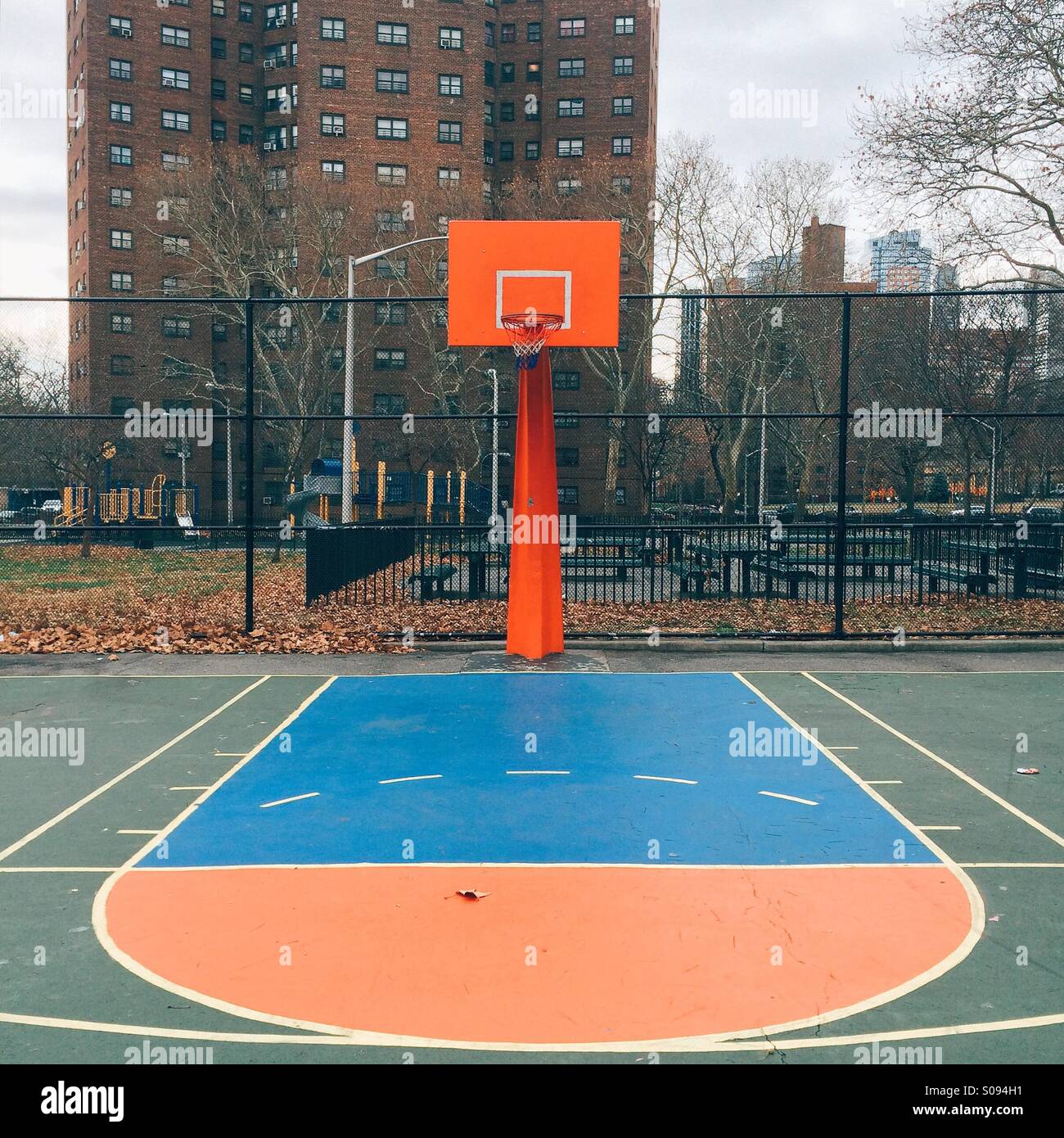 12.14.2014. Brooklyn-Basketballplatz. Stockfoto