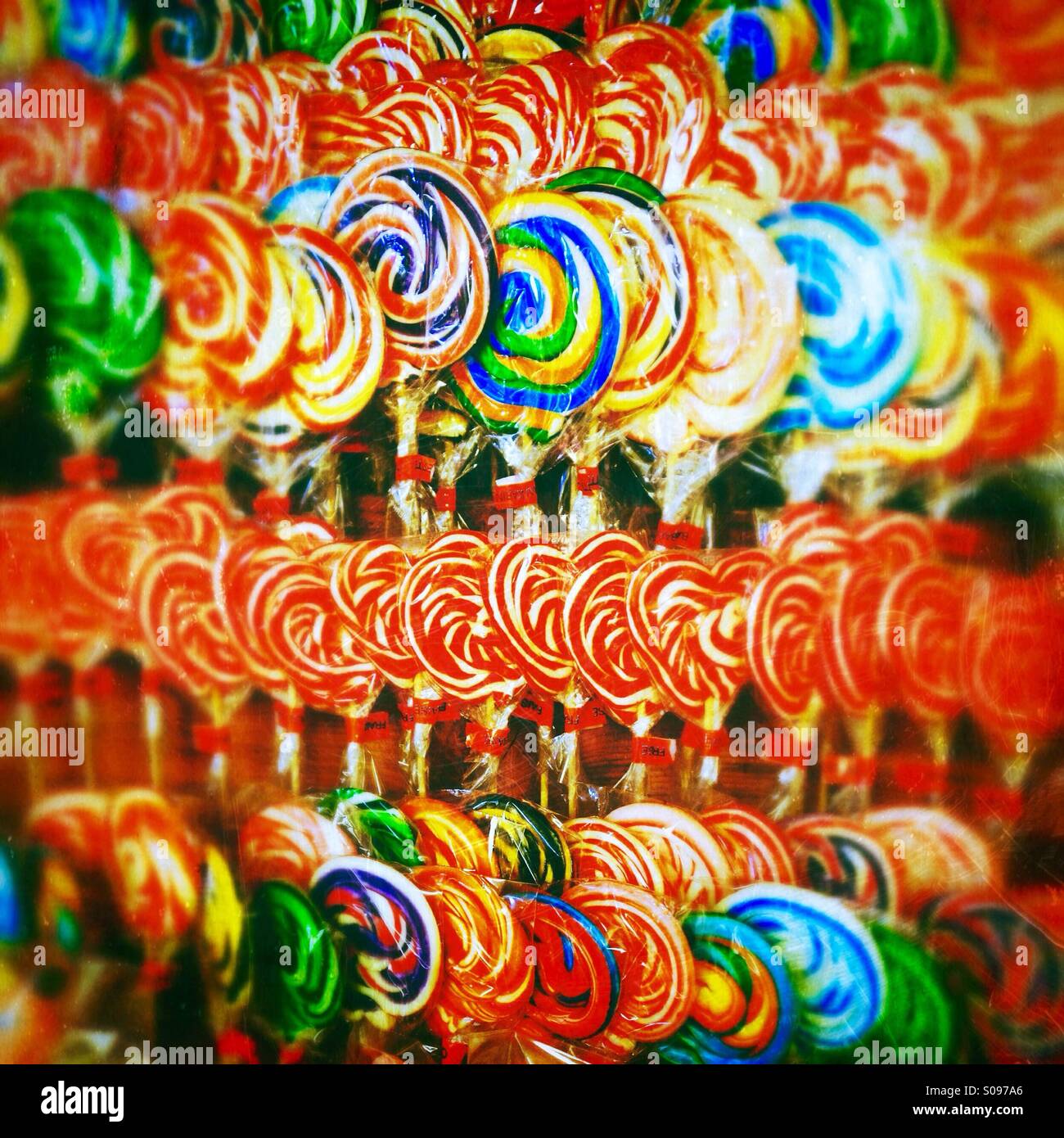 Sweet - Shop voller Süßigkeiten Stockfoto