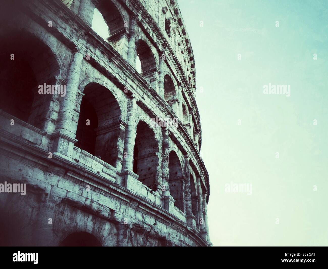 Ansicht des Colosseo Denkmal Stockfoto