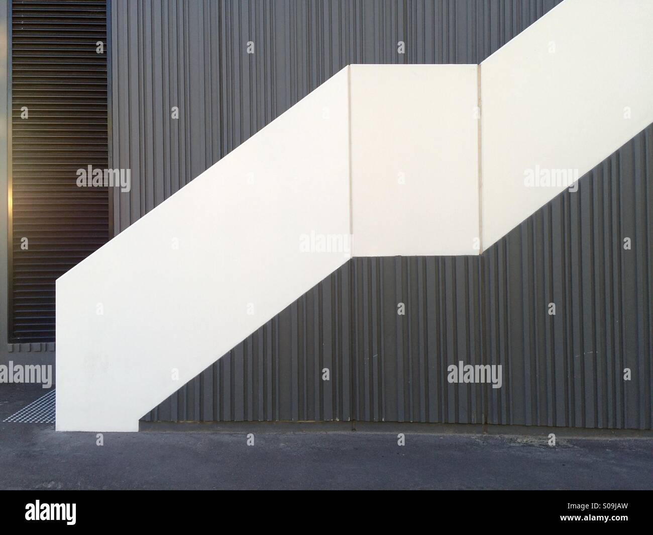 Weiße Treppe Stockfoto