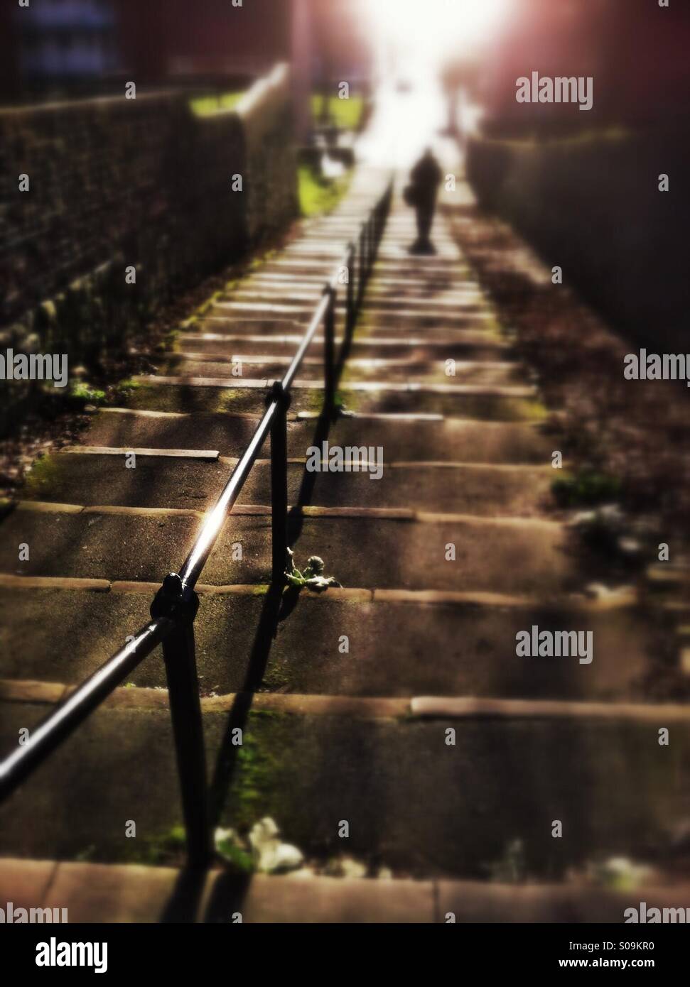 Auf der Suche nach Treppe Scarborough North Yorkshire England UK Stockfoto