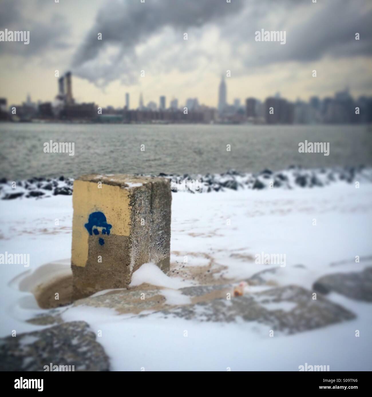 Charlie Chaplin in Williamsburg. Stockfoto