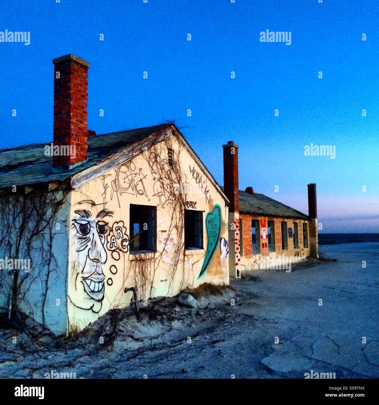 Fort Tilden in der Rockaways Stockfoto